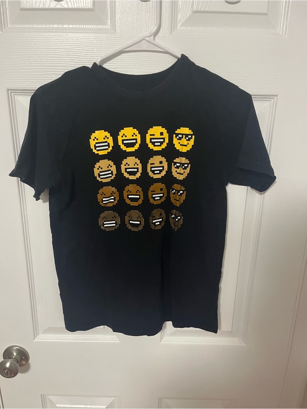 The Children's Place Black Short-Sleeve Emoji Grid Tee